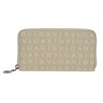 Bvlgari（ブルガリ） LETTERE レッタレ ロゴマニア ラウンドファスナー 長財布 ベージュ 31100 FAB BEG