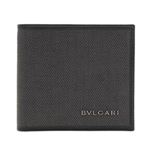 Bvlgari（ブルガリ） WEEKEND ウィークエンド 小銭入れ付 二つ折り財布 ダークグレー×ブラック 32581 CANVAS／BLK