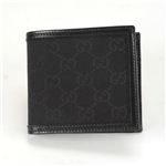 Gucci（グッチ） オリジナルGG メンズ 小銭入れ付 二つ折り財布 ブラック 237359 F4C7R 1000