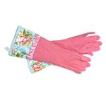 ジェシースティール Rubber Gloves オシャレでキュート キッチングローブ Cottage Kitchen Rose ローズ柄 ピンク 802-JS-186