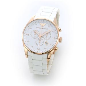 Emporio Armani（エンポリオ・アルマーニ） メンズ・ラバーストラップ・クロノグラフ・ウオッチ AR5919