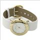 MARC BY MARC JACOBS（マークバイマークジェイコブス） レディス ホワイト＆ゴールドのレザーストラップウオッチ MBM1150 - 縮小画像3