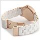 MARC BY MARC JACOBS（マークバイマークジェイコブス） ダイヤルのモコモコ感が可愛い キュートなラインストーンベゼルとラバー素材のホワイトストラップも魅力なブレスウオッチ MBM2536 - 縮小画像3