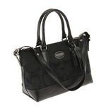 Coach（コーチ） レガシー シグネチャーモリーサッチェル 2WAY ショルダー・トートバッグ ブラック 21150 SBKBK