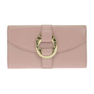 Bvlgari（ブルガリ） 三つ折り長財布 カーフレザー ライトピンク 34454 CALF／CLA