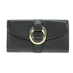 Bvlgari（ブルガリ） S.BULGARI 三つ折り長財布 カーフレザー ブラック 34832 CALF／BLK