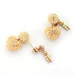 FOLLI FOLLIE（フォリフォリ） Bling Chic Earrings ハートモチーフ ピアス ゴールド 3E1T012RS