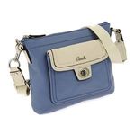 Coach（コーチ） ショルダーバッグ クロスボディ ライトブルー／ホワイト F45012 SCBWT