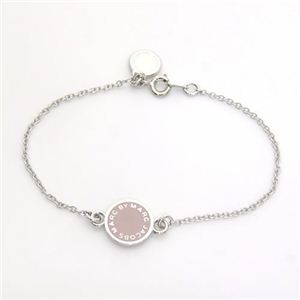 MARC BY MARC JACOBS（マークバイマークジェイコブス） ロゴ ブレスレット スモーキーピンク×シルバー M5123034 80453