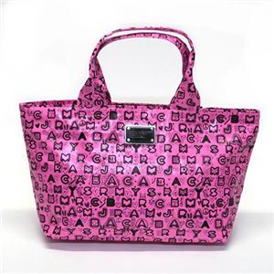 MARC BY MARC JACOBS（マークバイマークジェイコブス） Dreamy Graffiti ドリーミー グラフィティプリント PVC トートバッグ ピンク／ブラック M3123228 81157 ULTRA PINK MULTI
