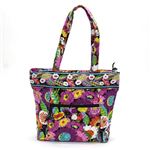 Vera Bradley（ヴェラブラッドリー） Three-O Tote コットンキルティング ショルダー・トートバッグ 12474 127 Va Va Bloom
