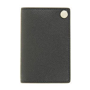 Bvlgari（ブルガリ） カードケース 名刺入れ 型押しカーフ ブラック 30093 GRAIN／BLK