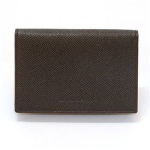Bvlgari（ブルガリ） CLASSICO クラシコ カードケース 名刺入れ 型押しカーフ ダークブラウン 20832 GRAIN／DBR
