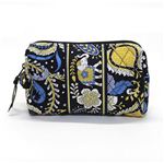 Vera Bradley（ヴェラブラッドリー） Medium Cosmetic コットンキルティング 化粧ポーチ 小物入れ コスメケース 10385 119 Ellie Blue