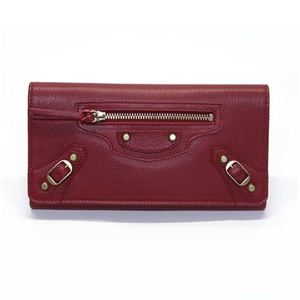 Balenciaga（バレンシアガ） CLASSIC MONEY クラシックマネー 二つ折り長財布 ルージュレッド 163471 AZK03 6453 ROUGE