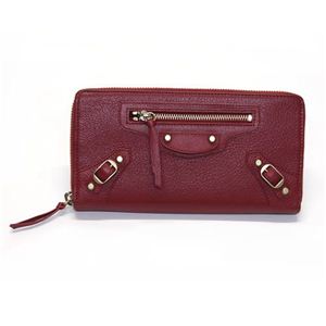 Balenciaga（バレンシアガ） CLASSIC CONTINENTAL ラウンドファスナー長財布 ルージュレッド 253036 AZK03 6453 ROUGE