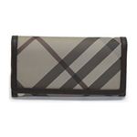 Burberry（バーバリー） 二つ折り長財布 スモークドトレンチチェック×プラム 3786873 5020T PLUM
