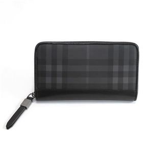 Burberry（バーバリー） ラウンドファスナー長財布 ブラックチェック 3801358 BLACK CHECK