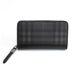 Burberry（バーバリー） ラウンドファスナー長財布 ブラックチェック 3801358 BLACK CHECK