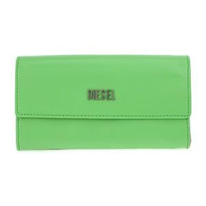 DIESEL（ディーゼル） AMAZONITE 二つ折り長財布 グリーン／ダークブラウン／ベージュ X01213-PS871 H4432