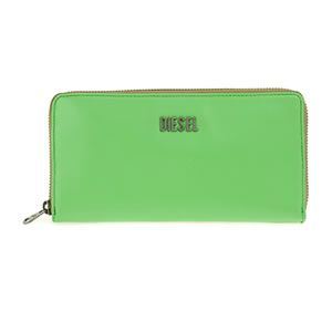 DIESEL（ディーゼル） GRANATO ラウンドファスナー長財布 グリーン／ダークブラウン／ベージュ X01214-PS871 H4432