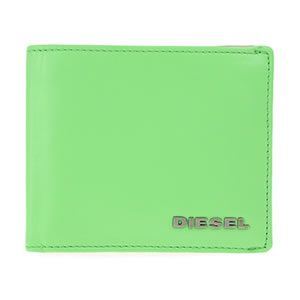 DIESEL（ディーゼル） 小銭入れ付 二つ折り財布 グリーン／ダークブラウン／ベージュ X01270-PS871 H4432