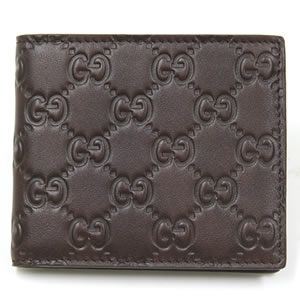 Gucci（グッチ） グッチシマ 二つ折り財布 小銭入れ無し チョコレート 145754 A0V1R 2019