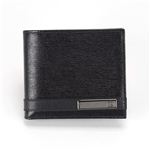 Gucci（グッチ） GGロゴメタルバー 型押しカーフ 二つ折り財布 小銭入れ無し ネイビー 233100 ARU0R 4009