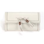 Gucci（グッチ） BELLA ベラ バンブーリボンタッセル付 カーフ Wホック 二つ折り長財布 オフホワイト 269981 A7M0G 9022