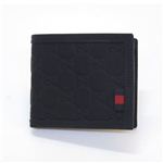 Gucci（グッチ） ラバーグッチシマ ウェブループ付 二つ折り財布 小銭入れ無し ブルー 225826 AF66N 8497