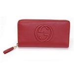 Gucci（グッチ） SOHO エンボス加工インターロッキングG ラウンドファスナー長財布 タバスコレッド 308004 A7M0G 6523