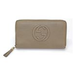 Gucci（グッチ） SOHO エンボス加工インターロッキングG ラウンドファスナー長財布 クリームベージュ 308280 A7M0G 2609