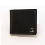 Gucci（グッチ） インターロッキングG カーフ 小銭入れ付 二つ折り長財布 ブラック 308795 A7MMN 1060