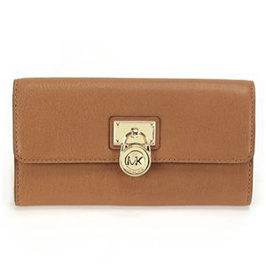 Michael Kors（マイケルコース） HAMILTON LG FLAP ハミルトン 二つ折り長財布 キャメルブラウン 32F1GHMF3L LUGGAGE
