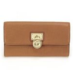 Michael Kors（マイケルコース） HAMILTON LG FLAP ハミルトン 二つ折り長財布 キャメルブラウン 32F1GHMF3L LUGGAGE