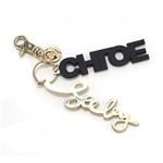 SEE BY CHLOE（シーバイクロエ） Block letters ラバー＆メタル キーリング・キーホルダー ダークブルー 9K7202 P53 563 MIDNIGHT