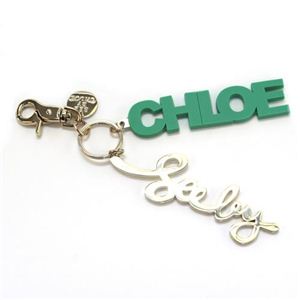 SEE BY CHLOE（シーバイクロエ） Block letters ラバー＆メタル キーリング・キーホルダー ミント 9K7202 P53 661 MINT