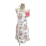 ジェシースティール オシャレでキュートなファッションエプロン Gingham Floral ギンガムチェック＆フローラル柄 108-JS-219