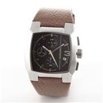 DIESEL（ディーゼル） レザーストラップのクロノグラフウオッチ DZ4276