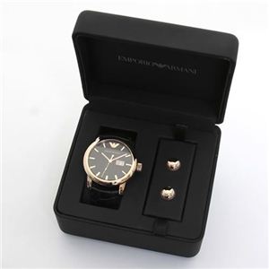 Emporio Armani（エンポリオ・アルマーニ） 【ギフトセット】ウオッチ＆カフスボタン セット AR8022