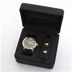 Emporio Armani（エンポリオ・アルマーニ） 【ギフトセット】ウオッチ＆カフスボタン セット AR8022