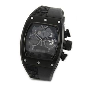 Emporio Armani（エンポリオ・アルマーニ） エンポリオアルマーニ創立30周年限定モデル【世界限定999本】 オールブラック、スケルトン、オートマチック・ウオッチ LIMITED EDITION AR4901