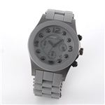 MARC BY MARC JACOBS（マークバイマークジェイコブス） 女子にもお薦め コロンとした丸みのあるやわらかい印象のダイヤルデザイン ラバー素材をつかったクロノグラフ・ウオッチ MBM2566