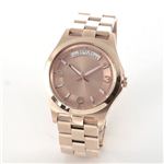 MARC BY MARC JACOBS（マークバイマークジェイコブス） オール・ピンクゴールドカラーのブレスウオッチ MBM3184