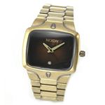 NIXON（ニクソン） Player プレイヤー アンティークゴールド＆ブラック 1Pダイヤ メンズ ブレスウオッチ A140-581