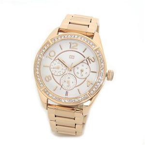 TOMMY HILFIGER（トミーヒルフィガー） キラキラベゼルのレディス・マルチカレンダー・ブレス・ウオッチ 1781254