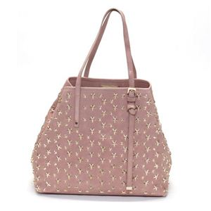 Jimmy Choo（ジミーチュウ） STAR STUDS 星スタッズシリーズ サシャ トートバッグ ミディアムサイズ カーフレザー ブラッシュ／ローズゴールド SASHA／M-CST BLUSH／ROSE GOLD