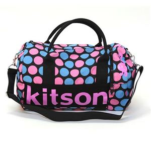 Kitson（キットソン） MINI DUFFLE ミニ ダッフル 2WAY ショルダー・ボストンバッグ ドット柄 ブラック／ピンク・ブルー KHB0615