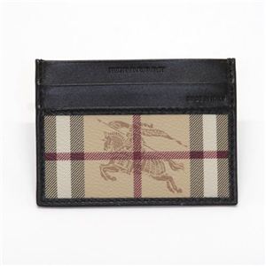 Burberry（バーバリー） HAYMARKET 名刺入れ カードケース クラシックチェック×ブラック 3668646 BLACK