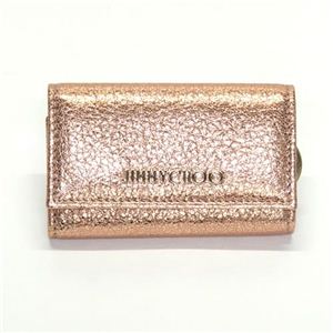 Jimmy Choo（ジミーチュウ） ネプチューン グリッターレザー 6連キーケース ブラッシュ NEPTUNE-GLE BLUSH